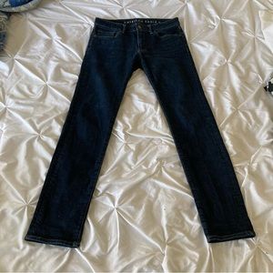 American Eagle 30x34 Slim Straight Next-Level Airflex indigo wash stretch jeans